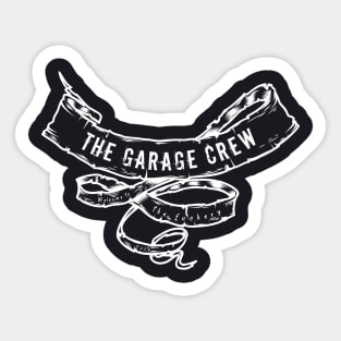 Garage Crew Fuckery Ribbon- White Sticker